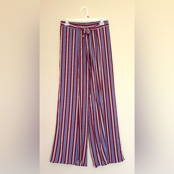 Ambiance Apparel Wide Leg Striped Palazzo Pants - Picture 4 of 11